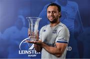 17 November 2016; Isa Nacewa of Leinster with the Bank of Ireland Player of the Month award for September and October 2016 at Leinster Rugby, Newstead Building A, UCD in Belfield, Dublin. Photo by Brendan Moran/Sportsfile