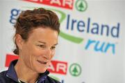 8 April 2011; In attendance at the Pre-Event Press Conference for the SPAR Great Ireland Run 2011 was Sonia O'Sullivan. The SPAR Great Ireland Run takes place over 10km on Sunday 10th April in the Phoenix Park Dublin at 1:05 pm. Over 9,500 runners have registered for the event. The Run will be shown live on RTE Two. Irishtown Stadium, Irishtown, Dublin. Picture credit: David Maher / SPORTSFILE