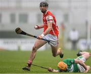 20 November 2016; Mark Schutte of Cuala in action against Ger Coady of St. Mullins during the AIB Leinster GAA Hurling Senior Club Championship semi-final match between St. Mullins and Cuala at Netwatch Cullen Park in Carlow. Photo by David Maher/Sportsfile