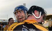 20 November 2016; James Murphy, left, and Gearóid O'Connell of Ballyea celebrate after the AIB Munster GAA Hurling Senior Club Championship Final match between Ballyea and Glen Rovers at Semple Stadium in Thurles, Co. Tipperary. Photo by Piaras Ó Mídheach/Sportsfile