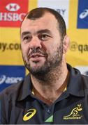 21 November 2016; Australia head coach Michael Cheika during an Australia Rugby Press Conference at Conrad Hotel, Dublin. Photo by Cody Glenn/SPORTSFILE