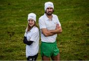 22 November 2016; In attendance during the Launch of Irish Life Health National Cross Country Championships 2016, are from left, Fionnuala McCormack of Kilcoole AC and Mick Clohisey of Raheny Shamrock AC at the Cross Country Course in National Sports Campus, Abbotstown, Co.Dublin Photo by Sam Barnes/Sportsfile