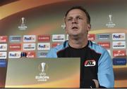 23 November 2016; Head coach of AZ Alkmaar John van den Brom at the end of the  press conference at Tallaght Stadium in Tallaght, Co. Dublin. Photo by David Maher/Sportsfile