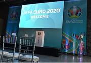24 November 2016; A general view of the launch at the UEFA EURO 2020 Host City Logo Launch – Dublin at CHQ Building in North Wall Quay, Dublin. Photo by David Maher/Sportsfile
