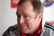 13 April 2011; Munster head coach Tony McGahan speaking during a press conference ahead of their Celtic League game against Scarlets on Saturday. Munster Rugby Press Conference, University of Limerick, Limerick. Picture credit: Arthur Ellis / SPORTSFILE