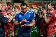 25 November 2016; Isa Nacewa of Leinster following the Guinness PRO12 Round 9 match between Scarlets and Leinster at Parc Y Scarlets in Llanelli, Wales. Photo by Cody Glenn/Sportsfile