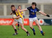 16 April 2011; Emmet Kent, Wexford, in action against Gearóid McKiernan, Cavan. Cadbury GAA All-Ireland Football U21 Championship Semi-Final, Cavan v Wexford, Parnell Park, Dublin. Picture credit: Barry Cregg / SPORTSFILE