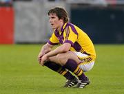 16 April 2011; Michael O'Regan, Wexford, after the final whistle. Cadbury GAA All-Ireland Football U21 Championship Semi-Final, Cavan v Wexford, Parnell Park, Dublin. Picture credit: Matt Browne / SPORTSFILE