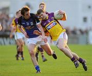 16 April 2011; John Leacy, Wexford, in action against Packie Leddy, Cavan. Cadbury GAA All-Ireland Football U21 Championship Semi-Final, Cavan v Wexford, Parnell Park, Dublin. Picture credit: Matt Browne / SPORTSFILE