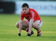 16 April 2011; John O'Rourke, Cork, dejected after the game. Cadbury GAA All-Ireland Football U21 Championship Semi-Final, Cork v Galway, Cusack Park, Ennis, Co. Clare. Picture credit: Ray Ryan / SPORTSFILE