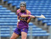 17 April 2011; Una Leacy, Wexford, shoots to score her side's first goal. Irish Daily Star Camogie League, Division 1, Final, Galway v Wexford, Semple Stadium, Thurles, Co. Tipperary. Picture credit: Brian Lawless / SPORTSFILE