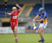 17 April 2011; Liam Kennedy, Wicklow, in action against Paddy Kelly, Derry. Allianz GAA Hurling Division 3A Final, Wicklow v Derry, Pearse Park, Longford. Picture credit: Ray McManus / SPORTSFILE