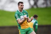 27 November 2016; Niall McNamee of Rhode celebrates after the final whistle of the AIB Leinster GAA Football Senior Club Championship Semi-Final game between Sean O Mahonys and Rhode at the Gaelic Grounds in Drogheda, Co Louth. Photo by Matt Browne/Sportsfile