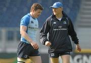 19 April 2011; Leinster head coach Joe Schmidt and Brian O'Driscoll during squad training ahead of their Celtic League match against Aironi on Saturday April 23rd. Leinster Rugby Squad Training, RDS, Ballsbridge, Dublin. Photo by Sportsfile