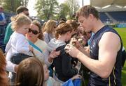 19 April 2011; Leinster's Brian O'Driscoll signing autographs for fans after squad training ahead of their Celtic League match against Aironi on Saturday April 23rd. Leinster Rugby Squad Training, RDS, Ballsbridge, Dublin. Photo by Sportsfile