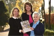 1 December 2016; Sr Zoe Killeen, Director of RESPECT, with Joan Burton T.D. and Naomi Gillespie, Head Chef at Donnybrook Fair, pictured at the launch of RESPECT's &quot;Celebrity & Friends&quot; fundraising cookbook. The cookbook, contains recipes from An Taoiseach Enda Kenny, Joan Burton T.D., Neil Jordan and Liam Neeson, to name a few. The book is available from selected stores and by contacting RESPECT. Herbert Park Hotel, Dublin. Photo by Matt Browne/Sportsfile