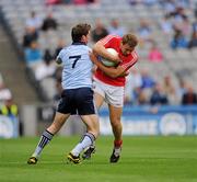 24 April 2011; Ciarán Sheehan, Cork, in action against Kevin Nolan, Dublin. Allianz Football League Division 1 Final, Dublin v Cork, Croke Park, Dublin. Picture credit: Ray McManus / SPORTSFILE