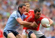 24 April 2011; Donncha O'Connor, Cork, in action against Paul Brogan, Dublin. Allianz GAA Football Division 1 Final, Dublin v Cork, Croke Park, Dublin. Picture credit: Dáire Brennan / SPORTSFILE