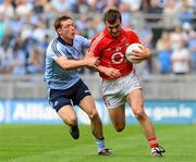 24 April 2011; Fiachra Lynch, Cork, in action against Paul Flynn, Dublin. Allianz GAA Football Division 1 Final, Dublin v Cork, Croke Park, Dublin. Picture credit: Dáire Brennan / SPORTSFILE