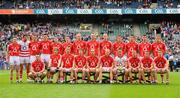 24 April 2011; The Cork panel. Allianz GAA Football Division 1 Final, Dublin v Cork, Croke Park, Dublin. Picture credit: Dáire Brennan / SPORTSFILE