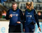 4 December 2016; Shane O'Neills joint managers Peter Lynch and Caoibhe Sloan during the All Ireland Ladies Football Intermediate Club Championship Final 2016 match between Annaghdown and Shane O’Neills at Parnell Park in Dublin. Photo by Sam Barnes/Sportsfile