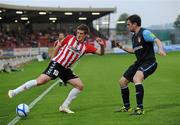 22 April 2011; Patrick  McEleney, Derry City, in action against Paul Crowley, St Patrick's Athletic. Airtricity League Premier Division, Derry City v St Patrick's Athletic, The Brandywell, Derry. Picture credit: Oliver McVeigh / SPORTSFILE