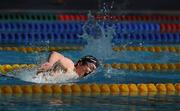 28 April 2011; Conor Turner, from Aer Lingus Swimming Club, Dublin, in action during the 1500m Freestyle at the Irish National Long Course Swimming Championships 2011. National Aquatic Centre, Abbotstown, Co. Dublin. Picture credit: Matt Browne / SPORTSFILE