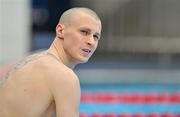 30 April 2011; Karl Burdis, Portmarnock Swim Club, at the Irish National Long Course Swimming Championships 2011. National Aquatic Centre, Abbotstown, Co. Dublin. Picture credit: Brendan Moran / SPORTSFILE