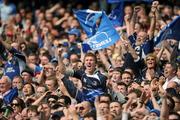 30 April 2011; Leinster supporters cheer as a try is awarded to their side, by the video referee. Heineken Cup Semi-Final, Leinster v Toulouse, Aviva Stadium, Lansdowne Road, Dublin. Picture credit: Stephen McCarthy / SPORTSFILE