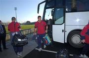 5 January 2002; Harlequins players arrive prior to the Heineken Cup Pool 4 Round 5 match between Munster and Harlequins at Thomond Park in Limerick. Photo by Matt Browne/Sportsfile