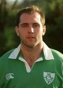 15 January 2002; Keith Gleeson following a Ireland Rugby squad training session and press conference at Thomond Park in Limerick. Photo by Brendan Moran/Sportsfile