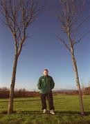 15 January 2002; Head coach Eddie O'Sullivan during a Ireland Rugby squad training session and press conference at Thomond Park in Limerick. Photo by Brendan Moran/Sportsfile