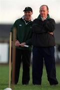 15 January 2002; Assistant Coach Declan Kidney, right, with Defensive Coach Mike Ford during a Ireland Rugby squad training session and press conference at Thomond Park in Limerick. Photo by Brendan Moran/Sportsfile