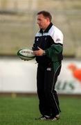15 January 2002; Head coach Eddie O'Sullivan during a Ireland Rugby squad training session and press conference at Thomond Park in Limerick. Photo by Brendan Moran/Sportsfile