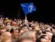 30 April 2011; A Leinster supporter during the game. Heineken Cup Semi-Final, Leinster v Toulouse, Aviva Stadium, Lansdowne Road, Dublin. Picture credit: Stephen McCarthy / SPORTSFILE
