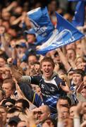 30 April 2011; Leinster supporters celebrate after Jamie Heaslip scored his side's first try. Heineken Cup Semi-Final, Leinster v Toulouse, Aviva Stadium, Lansdowne Road, Dublin. Picture credit: Stephen McCarthy / SPORTSFILE