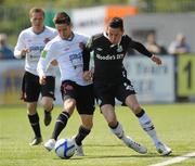 2 May 2011; Billy Dennehy, Shamrock Rovers, in action against Stephen McDonnell, Dundalk. Airtricity League Premier Division, Dundalk v Shamrock Rovers, Oriel Park, Dundalk, Co. Louth. Picture credit: Oliver McVeigh / SPORTSFILE