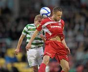 6 May 2011; Conor McCormack, Shamrock Rovers, in action against Matthew Blinkhorn, Sligo Rovers. Airtricity League Premier Division, Shamrock Rovers v Sligo Rovers, Tallaght Stadium, Tallaght, Dublin. Photo by Sportsfile