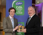 6 May 2011; Former Limerick manager Richie Bennis, left, is presented with a momento by Peter Sweeney, Secretary of the Gaelic Writers Association, after being honoured at the Cadbury Gaelic Writers Association Awards. 2011 Cadbury's Gaelic Writers Association Awards, Louis Fitzgerald Hotel, Clondalkin, Dublin. Picture credit: Brendan Moran / SPORTSFILE