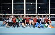 10 December 2016; Competitors from Ireland, England, Scotland and Wales following the Combined Events Schools International games at Athlone IT in Co. Westmeath. Photo by Cody Glenn/Sportsfile