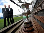 11 May 2011; Dundalk manager Ian Foster, left, and Shamrock Rovers manager Michael O’Neill, in attendance at a pre-match press day ahead of their Setanta Sports Cup Final on Saturday. Setanta Sports Cup Final Pre-Match Press Day, Tallaght Stadium, Tallaght, Dublin. Picture credit: Brian Lawless / SPORTSFILE