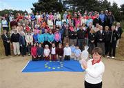 11 May 2011; European Solheim Cup captain Alison Nicholas with members of Waterford Golf Club after her Golf clinic in Waterford Golf Club, Co. Waterford. The clinic was part of a tour of the country which will see Nicholas visit 30 golf clubs as part of the Solheim Cup Club Ambassador Programme, a recruitment drive to encourage members to support Europe in the showdown against the USA in September. Visit www.solheimcup.com for ticketing information. Waterford Golf Club, Waterford, Co. Waterford. Picture credit: Matt Browne / SPORTSFILE