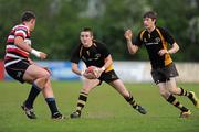 11 May 2011; Gavin Kennedy, Ashbourne, with support from team-mate Mitchell O'Meara, tries to side step Brendan Kelly, Enniscorthy. Provincial Towns Plate Final, Enniscorthy v Ashbourne, Naas RFC, Naas, Co. Kildare. Picture credit: Barry Cregg / SPORTSFILE