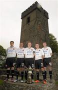 12 May 2011; Dundalk players, from left, Mark Quigley, Nathan Murphy, Simon Madden, Daniel Kearns and Jason Byrne, in attendance during a photocall ahead of their side's Setanta Sports Cup Final against Shamrock Rovers on Saturday. Cúchulainn’s Castle, Mount Avenue, Dundalk, Co. Louth. Photo by Sportsfile