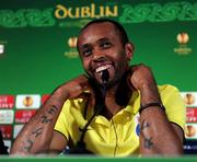 17 May 2011; FC Porto captain Helton speaking during a press conference ahead of the UEFA Europa League Final against SC Braga on Wednesday. FC Porto Press Conference, Dublin Arena, Lansdowne Road, Dublin. Picture credit: Handout / UEFA / via SPORTSFILE