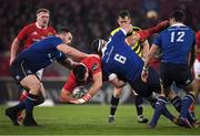 26 December 2016; Jean Kleyn of Munster is tackled by Rhys Ruddock of Leinster during the Guinness PRO12 Round 11 match between Munster and Leinster at Thomond Park in Limerick. Photo by Brendan Moran/Sportsfile