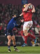 26 December 2016; Tommy O’Donnell of Munster gains possession ahead of Jamison Gibson-Park of Leinster during the Guinness PRO12 Round 11 match between Munster and Leinster at Thomond Park in Limerick. Photo by Brendan Moran/Sportsfile