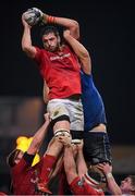 26 December 2016; Jean Kleyn of Munster wins a lineout from Ross Molony of Leinster during the Guinness PRO12 Round 11 match between Munster and Leinster at Thomond Park in Limerick. Photo by Brendan Moran/Sportsfile