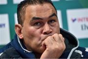 3 January 2017; Connacht head coach Pat Lam during a press conference at the Sportsground in Galway. Photo by David Maher/Sportsfile