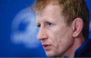 5 January 2017; Leinster head coach Leo Cullen during a press conference at the RDS Arena in Ballsbridge Dublin. Photo by Seb Daly/Sportsfile